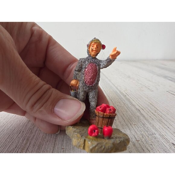 Lemax look out bobbing apples mouse trick or treat rat Halloween village boy fig - Picture 6 of 6